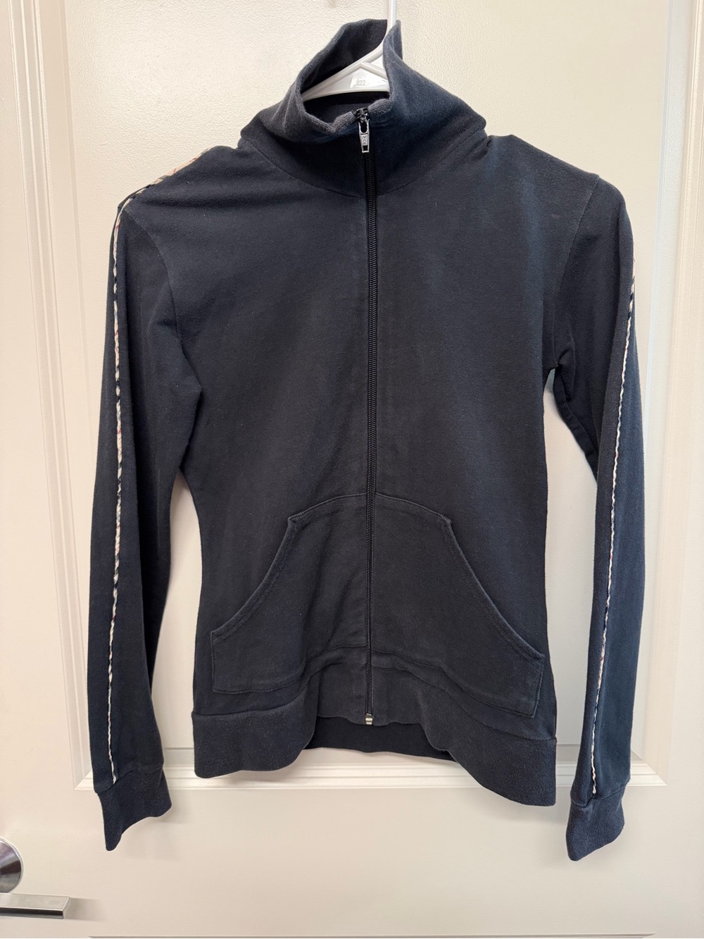 Burberry Black Women’s Zip-Up Sweater Jacket